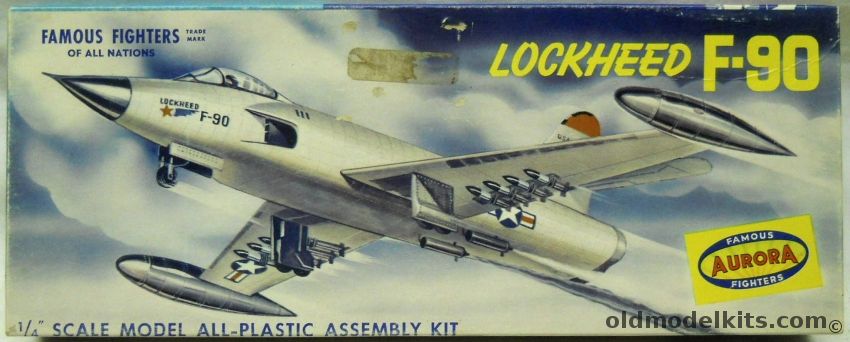 Aurora 1/48 Lockheed F-90, 33a-98 plastic model kit