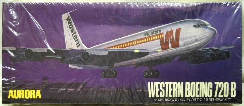 Aurora 1/104 Boeing 720 Western, 388 plastic model kit