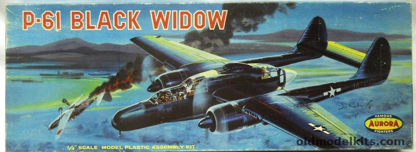 Aurora 1/48 P-61 Black Widow, 392-198 plastic model kit