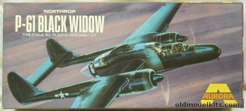 Aurora 1/48 P-61 Black Widow, 392-250 plastic model kit