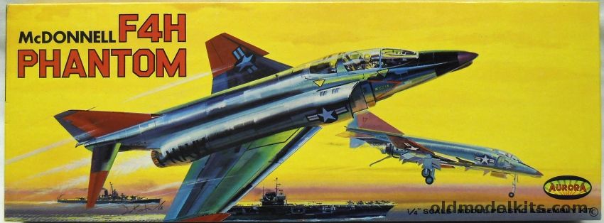 Aurora 1/48 McDonnell F-4H Phantom, 394-249 plastic model kit