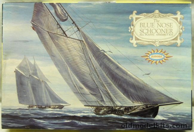 Aurora 1/124 The Bluenose Schooner - With Sails, 431-249 plastic model kit