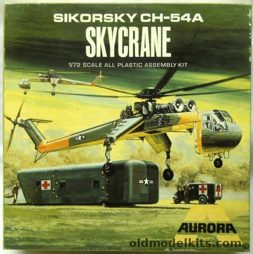 Aurora 1/72 Sikorsky CH-54A Skycrane, 499-200 plastic model kit