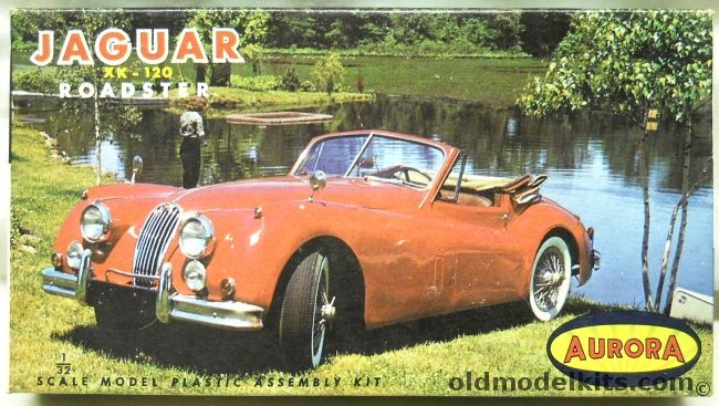 Aurora 1/32 Jaguar XK-120 Roadster, 512-50 plastic model kit