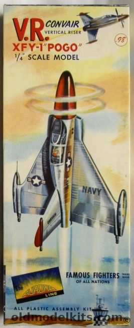 Aurora 1/48 Convair VR XFY-1 Pogo, 60-98 plastic model kit