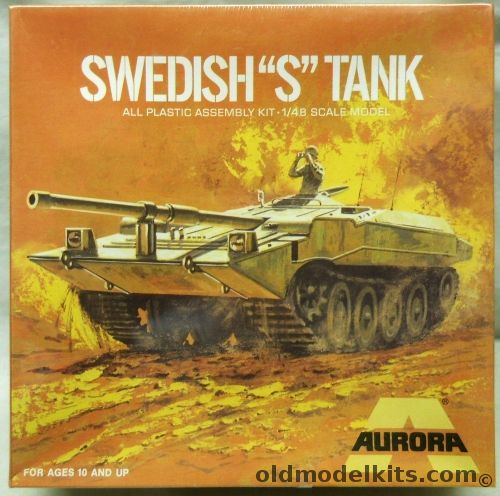 Aurora 1/48 Swedish S Tank, 328 plastic model kit