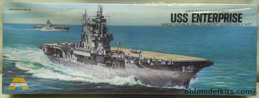 Aurora 1/600 USS Enterprise Carrier CV-6 - WWII, 714 plastic model kit