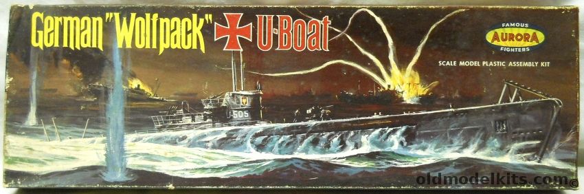 Aurora 1/209 German Wolfpack U-Boat U-505, 716-98 plastic model kit