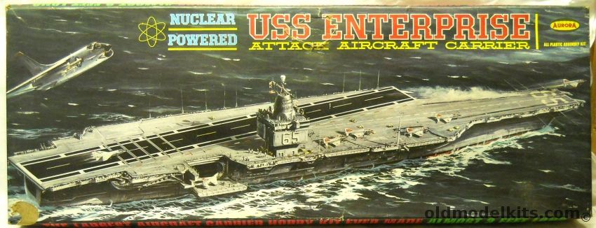 Aurora 1/400 USS Enterprise Nuclear Powered Attack Carrier CVN-65 - For Motorizing, 720-995 plastic model kit