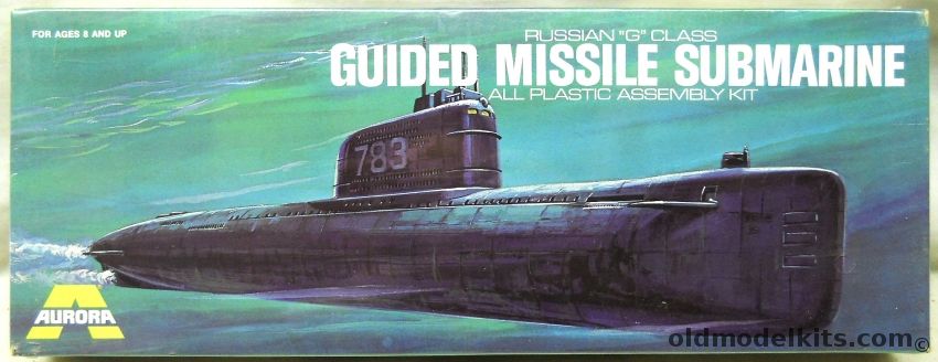 Aurora 1/300 Russian Golf Class Guided Missile Submarine, 726 plastic model kit