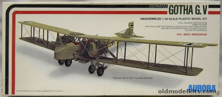 Aurora 1/48 Gotha GV - German Bomber (G.V), 785 plastic model kit