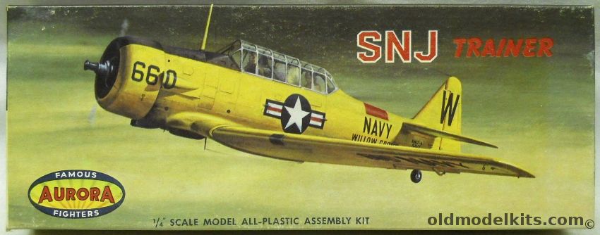 Aurora 1/48 SNJ Trainer, 80-79 plastic model kit