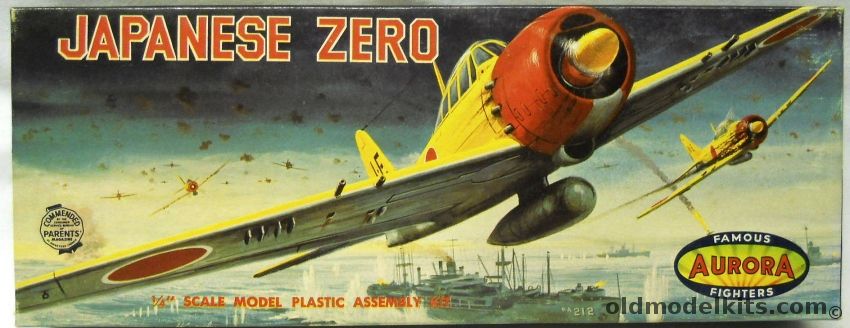 Aurora 1/48 Japanese Zero, 88-79 plastic model kit