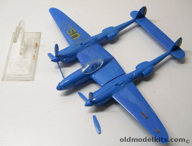 Aurora 1/48 P-38 Lightning Brooklyn - Built Up, 99-98 plastic model kit