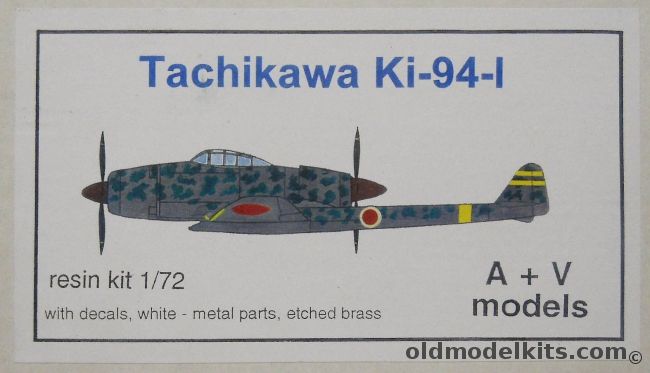 AV Models 1/72 Tachikawaw Ki-91-I - (Ki94), AV073 plastic model kit