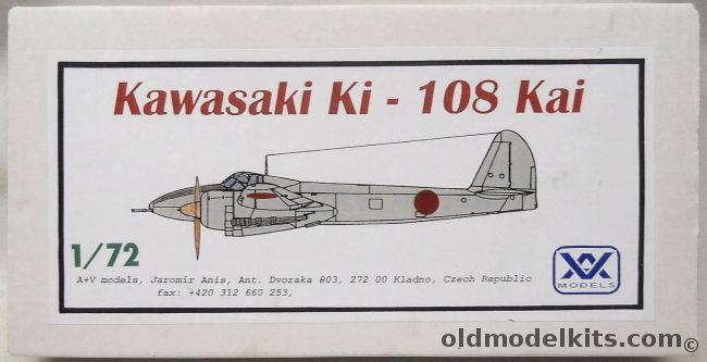 AV Models 1/72 Kawasaki Ki-108 Kai, AV121 plastic model kit