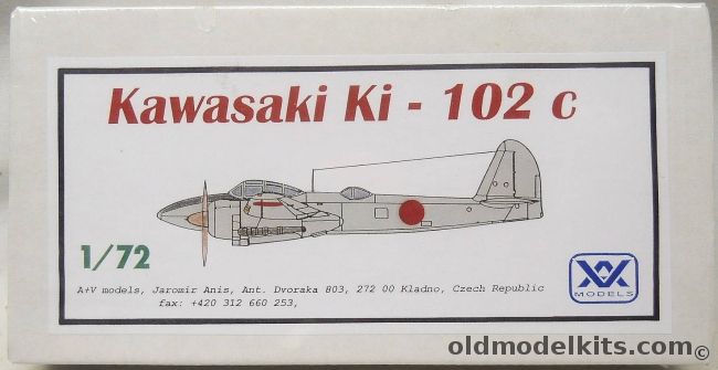 AV Models 1/72 Kawasaki Ki-102 c Randy - Night Fighter (Ki102c), AV122 plastic model kit