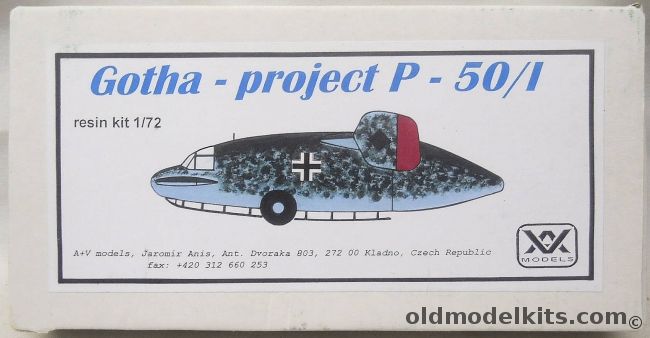 AV Models 1/72 Gotha Project P-50/I - (P-50/1) plastic model kit