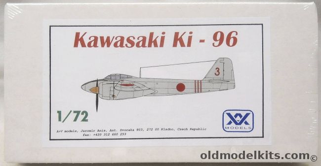 AV Models 1/72 Kawasaki Ki-96, AV120 plastic model kit