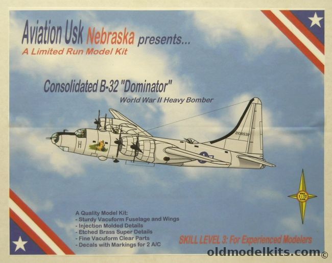 AV USK 1/72 Convair B-32 Dominator, AU1017 plastic model kit