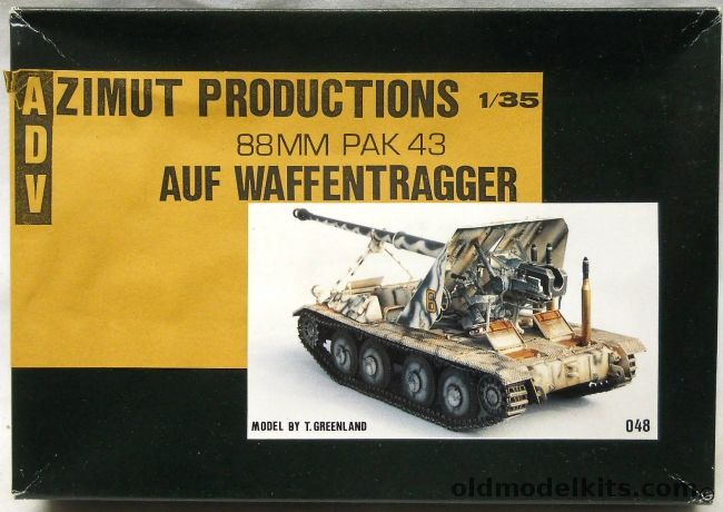 Azimut Productions 1/35 88mm Pak 43 Auf Waffentragger, 35048 plastic model kit