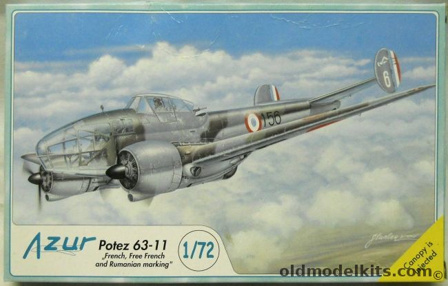 Azur 1/72 Ptoez 63-11 - French Esc GR.11/33 Athies-sous-Laon Winter 1939/40 / 2. Sq. Free French Haifa End of 1940 / Romania 3. Reconnaissance Sq of 1. Recon  Group Sept 1942, A035 plastic model kit