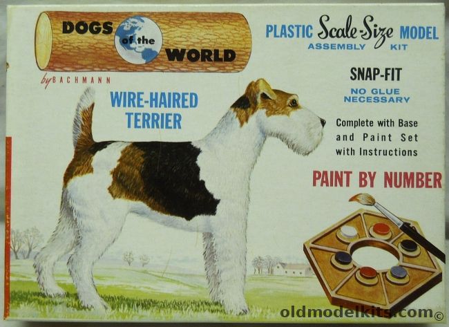 Bachmann 1/6 Dogs of the World Wire-Haired Terrier, 8001-100 plastic model kit