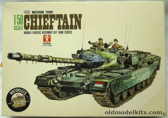 Bandai 1/50 Chieftain Medium Tank - Motorized, 4105-300 plastic model kit