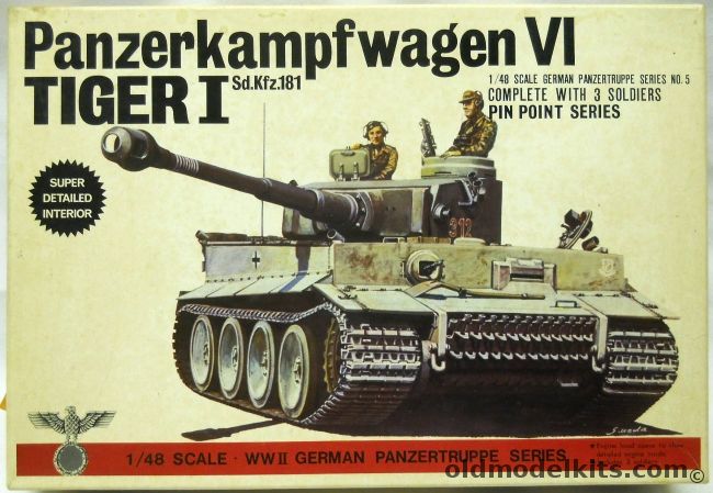 Bandai 1/48 Panzerkampfwagen VI Tiger I Sd.Kfz.181, 8225-400 plastic model kit