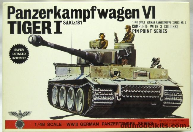 Bandai 1/48 Panzerkampfwagen VI Tiger I Sd.Kfz.181, 8225-400 plastic model kit