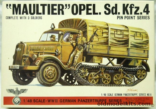 Bandai 1/48 Maultier Opel Sd. Kfz.4, 8226-250 plastic model kit