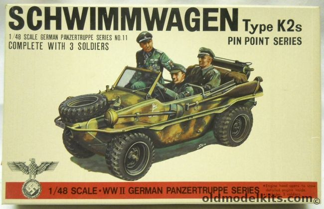 Bandai 1/48 Schwimmwagen Type K2s, 8237-150 plastic model kit