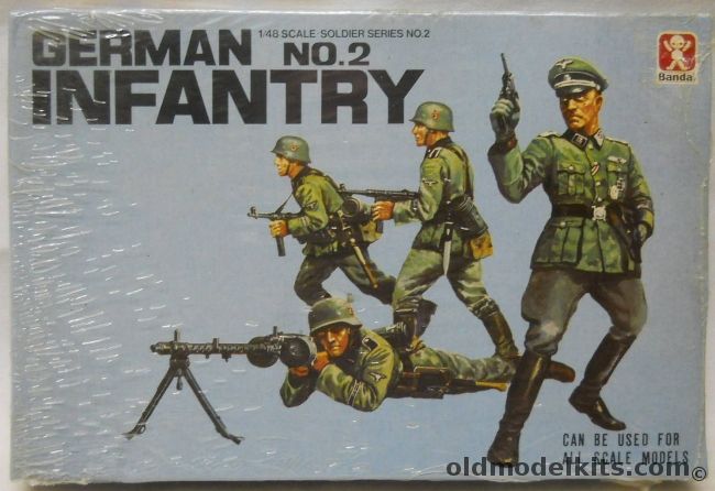 Bandai 1/48 German Infantry No  2, 8243-125 plastic model kit