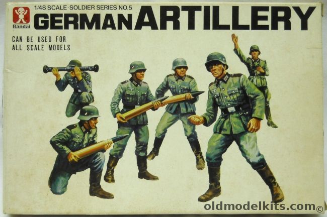 Bandai 1/48 German Artillery No.5, 8245 plastic model kit