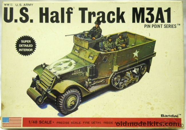 Bandai 1/48 US Half Track M3A1, 8262 plastic model kit