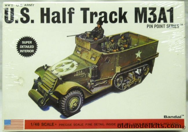 Bandai 1/48 US Half Track M3A1, 8262 plastic model kit