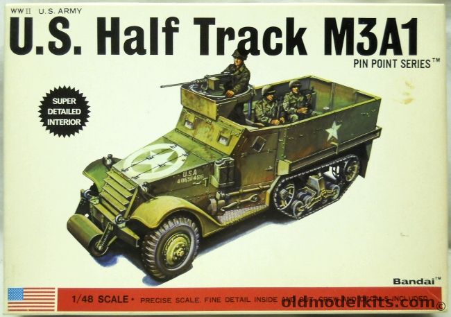 Bandai 1/48 US Half Track M3A1, 8262 plastic model kit