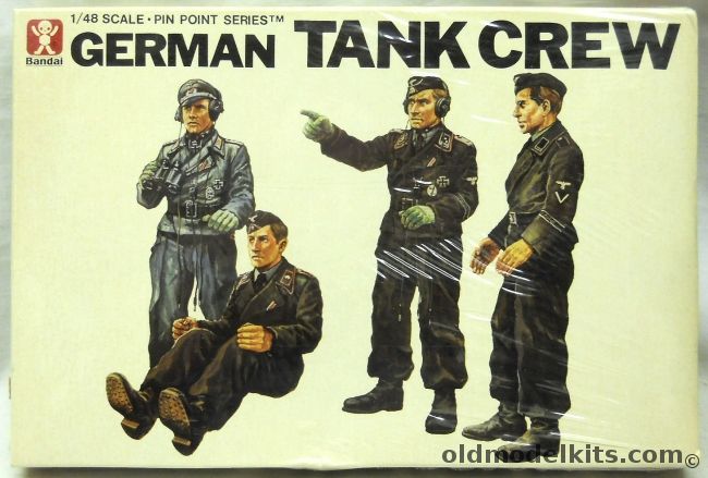 Bandai 1/48 German Tank Crew, 8277 plastic model kit