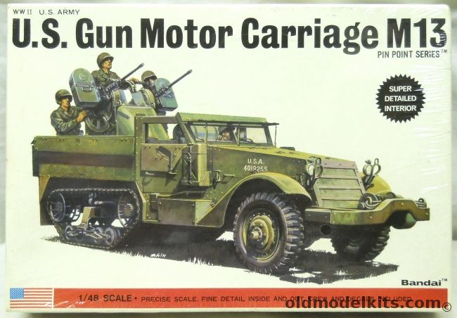 Bandai 1/48 US Gun Motor Carriage M13 - Half Track, 8283 plastic model kit