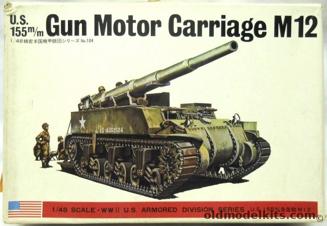 Bandai 1/48 US 155mm Gun Motor Carriage M12, 8289 plastic model kit