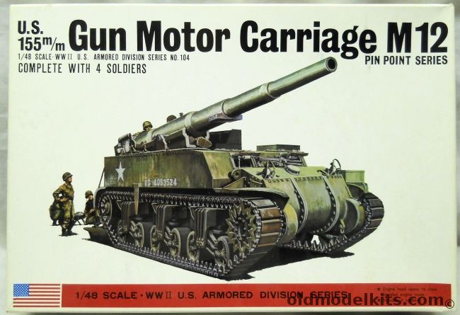 Bandai 1/48 US 155mm Gun Motor Carriage M12, 8289 plastic model kit