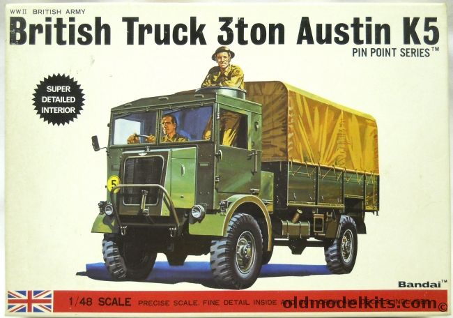 Bandai 1/48 British Truck 3 ton Austin K5, 8361 plastic model kit