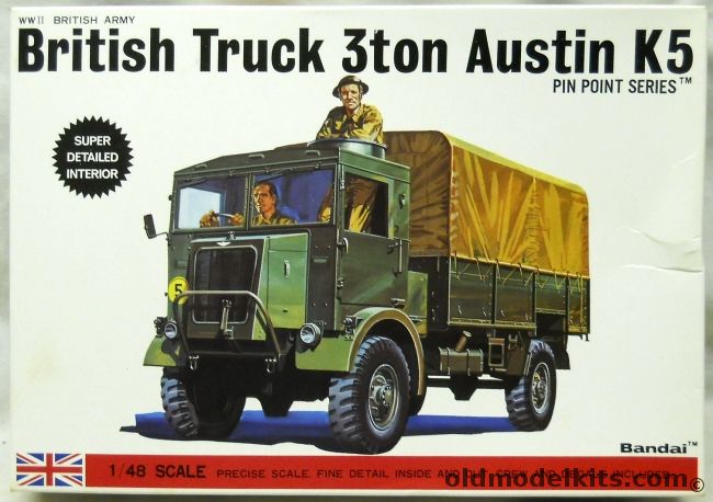 Bandai 1/48 British Truck 3 ton Austin K5, 8361 plastic model kit