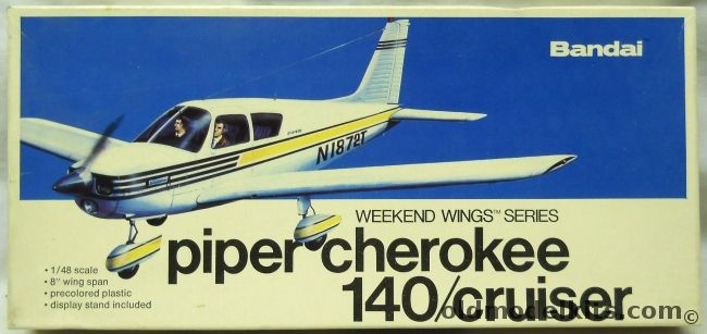 Bandai 1/48 Piper Cherokee 140 Cruiser, 8515P plastic model kit
