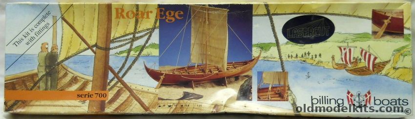 Billing Boats 1/25 Roar Ege Viking Ship - 22.4 Inches Long, 703 plastic model kit