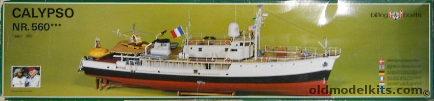 Billing Boats 1/45 Calypso With Fittings Research Vessel of Jacques Cousteau, 560 plastic model kit