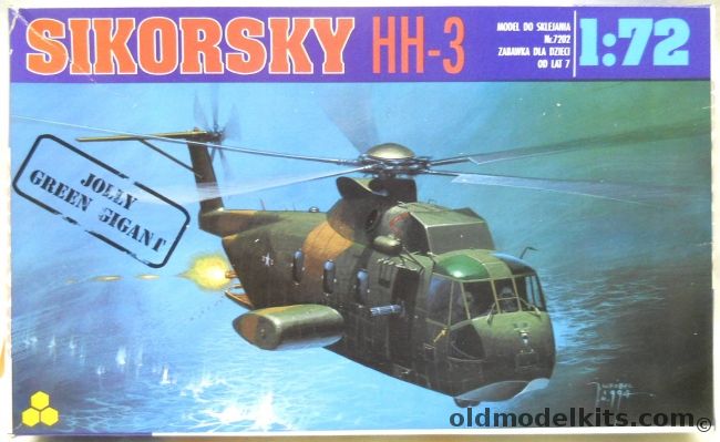 Chematic 1/72 TWO Sikorsky HH-3 Jolly Green Giant plastic model kit