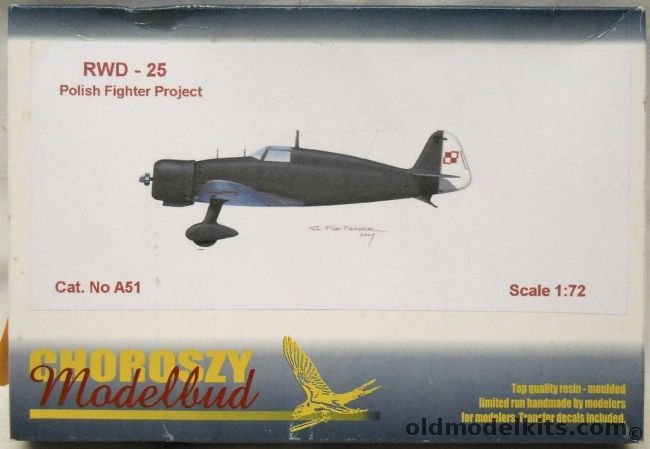 Choroszy 1/72 RWD-25 - Polish Fighter Project, A51 plastic model kit