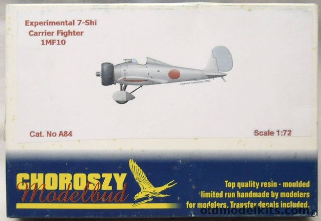 Choroszy 1/72 Experimental 7-Shi Carrier Fighter 1MF10, A84 plastic model kit