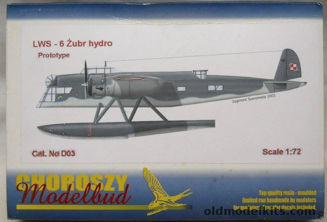 Choroszy 1/72 LWS-6 Zubr Hydro - Polish Air Force Or Luftwaffe, D03 plastic model kit